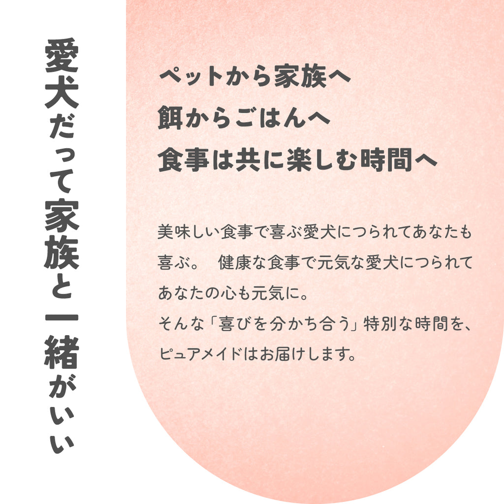 Pure Made おためし 選べる 4パックセット / 愛犬の完全手作り新鮮ごはん